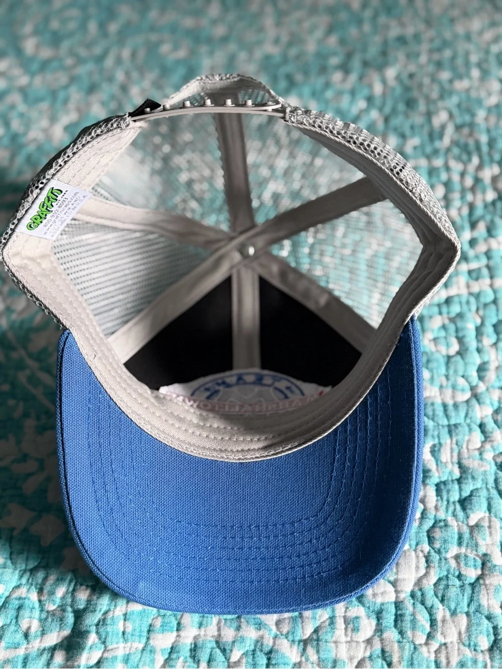 Marshalltown Blue and Gray Mesh Trucker Hat